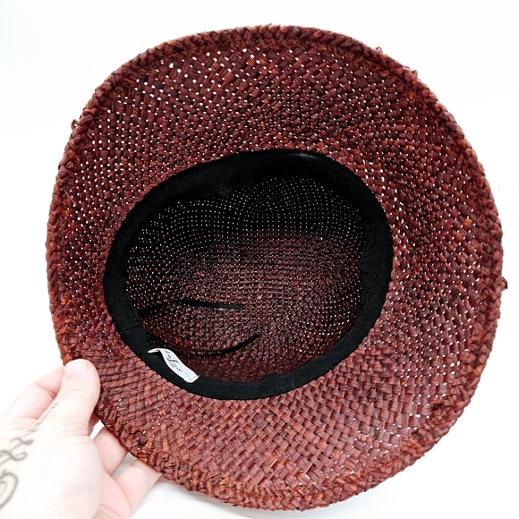 DELUX | woven paper bow detail cloche hat - Picture 7 of 9